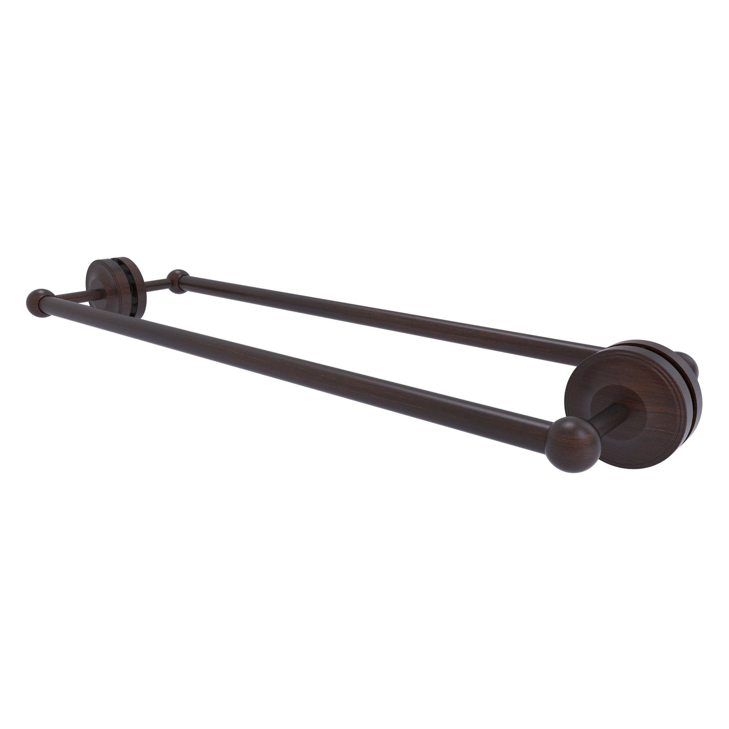 Allied Brass Prestige Regal 27" x 7.8" Venetian Bronze Solid Brass 24-Inch Back-to-Back Shower Door Towel Bar