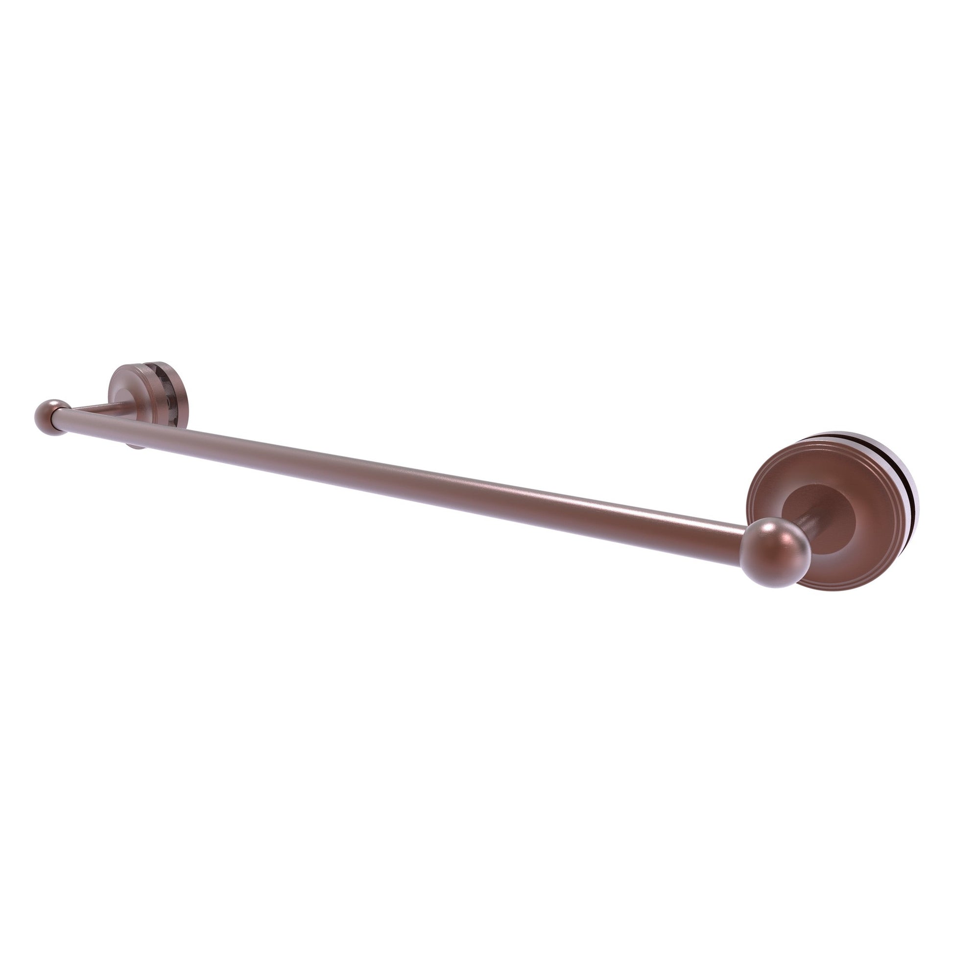 Allied Brass Prestige Regal 27" x N/A" Antique Copper Solid Brass 24-Inch Shower Door Towel Bar