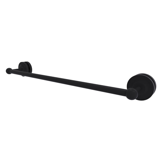 Allied Brass Prestige Regal 27" x N/A" Matte Black Solid Brass 24-Inch Shower Door Towel Bar