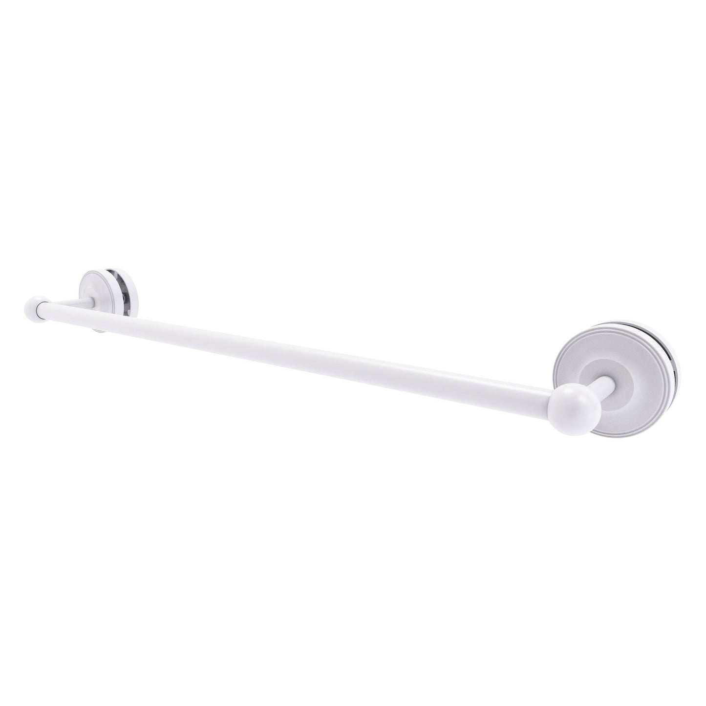 Allied Brass Prestige Regal 27" x N/A" Matte White Solid Brass 24-Inch Shower Door Towel Bar