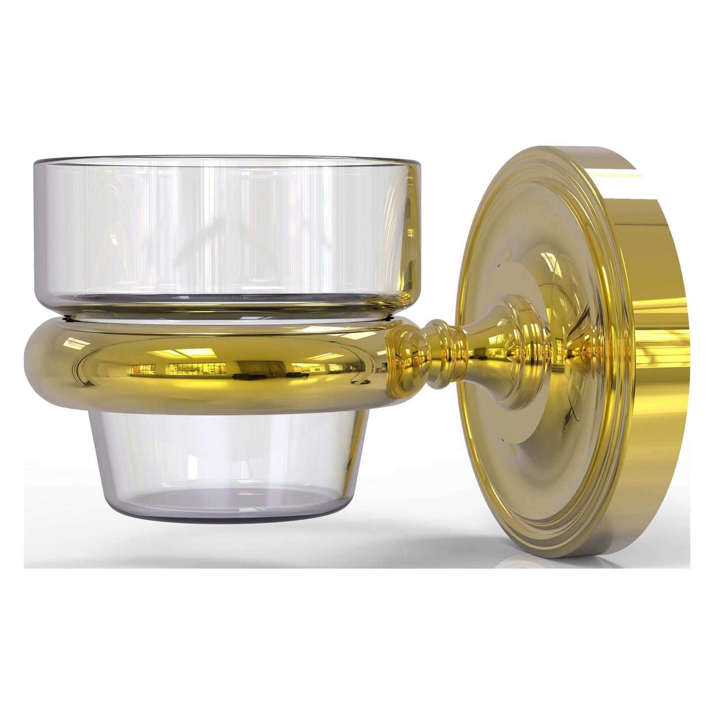 Allied Brass Prestige Regal 3" x 2.5" Polished Brass Solid Brass Wall-Mounted Votive Candle Holder