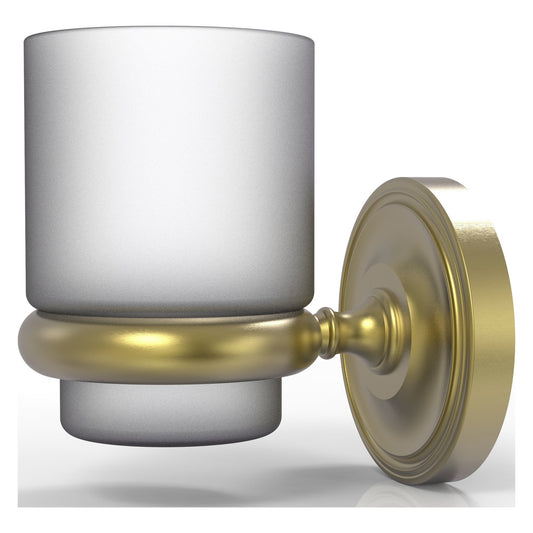 Allied Brass Prestige Regal 3" x 2.5" Satin Brass Solid Brass Wall-Mounted Tumbler Holder