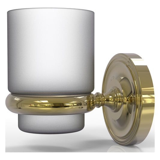 Allied Brass Prestige Regal 3" x 2.5" Unlacquered Brass Solid Brass Wall-Mounted Tumbler Holder