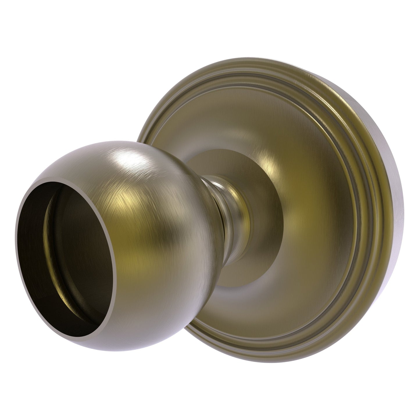 Allied Brass Prestige Regal 3" x 3" Antique Brass Solid Brass PR-99 Shower Curtain Rod Brackets