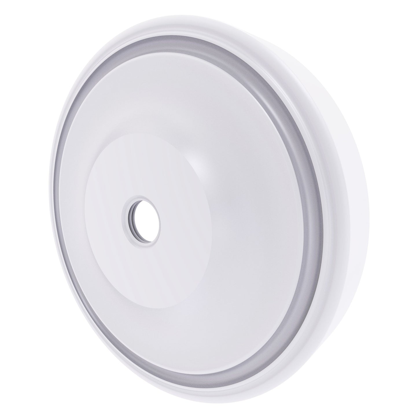 Allied Brass Prestige Regal 3" x 3" Matte White Solid Brass PR-98 Shower Curtain Rod Brackets