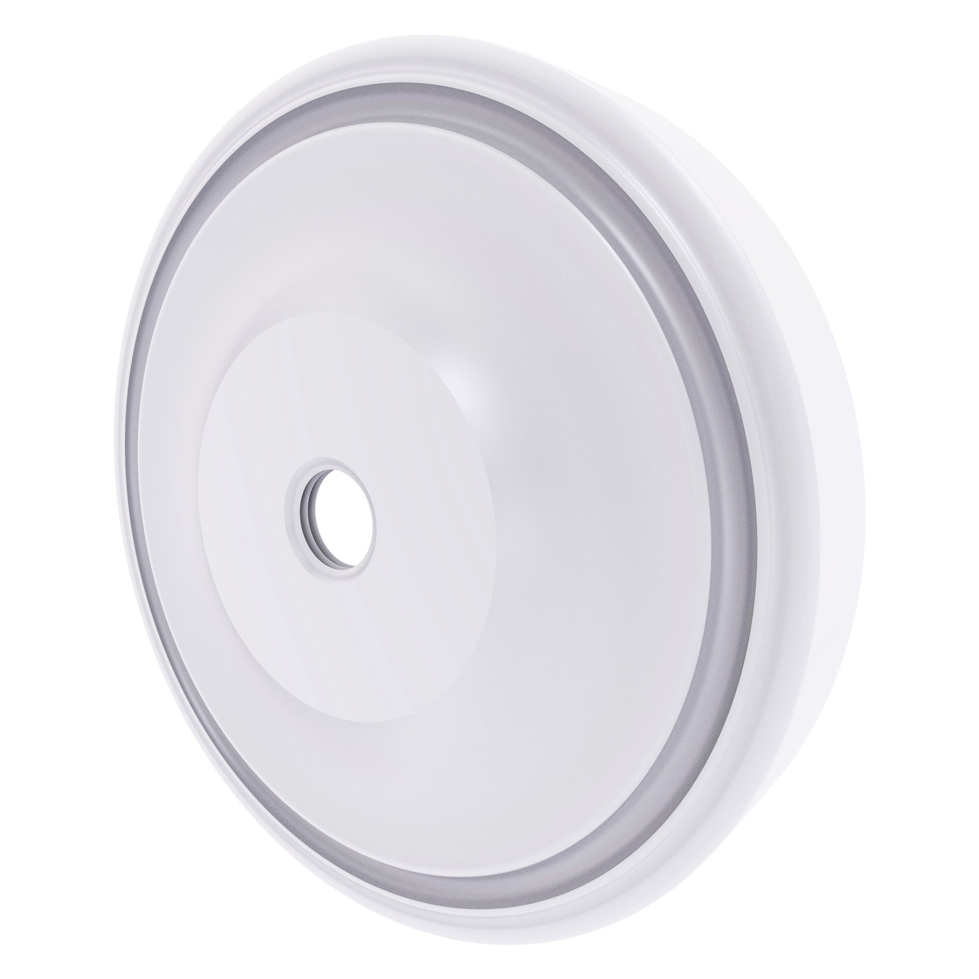 Allied Brass Prestige Regal 3" x 3" Matte White Solid Brass PR-98 Shower Curtain Rod Brackets