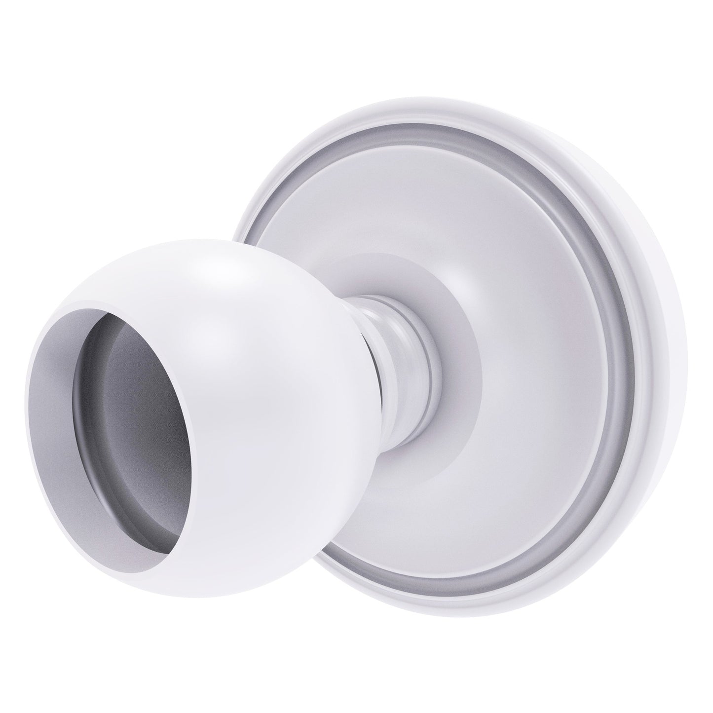 Allied Brass Prestige Regal 3" x 3" Matte White Solid Brass PR-99 Shower Curtain Rod Brackets