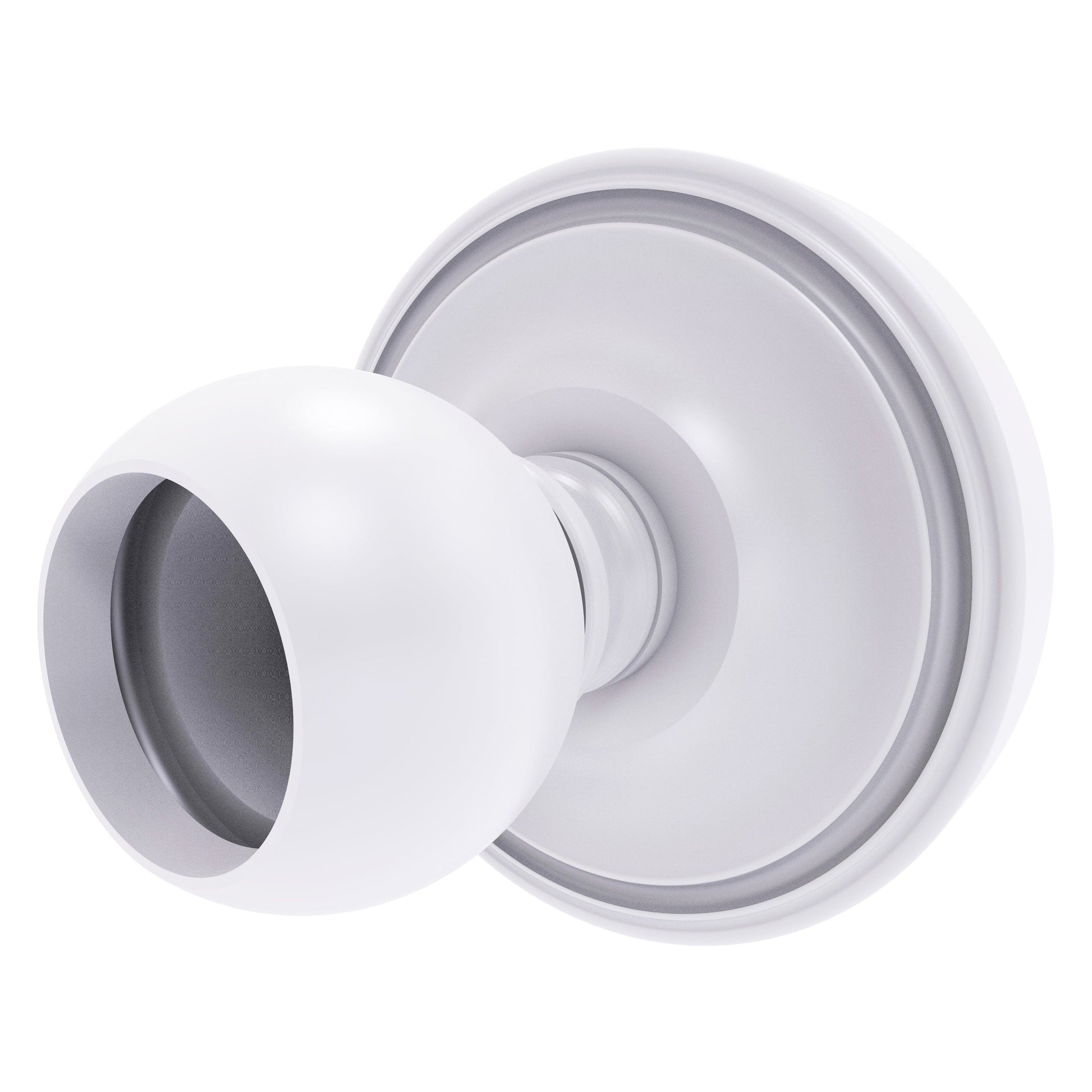 Allied Brass Prestige Regal 3" x 3" Matte White Solid Brass PR-99 Shower Curtain Rod Brackets