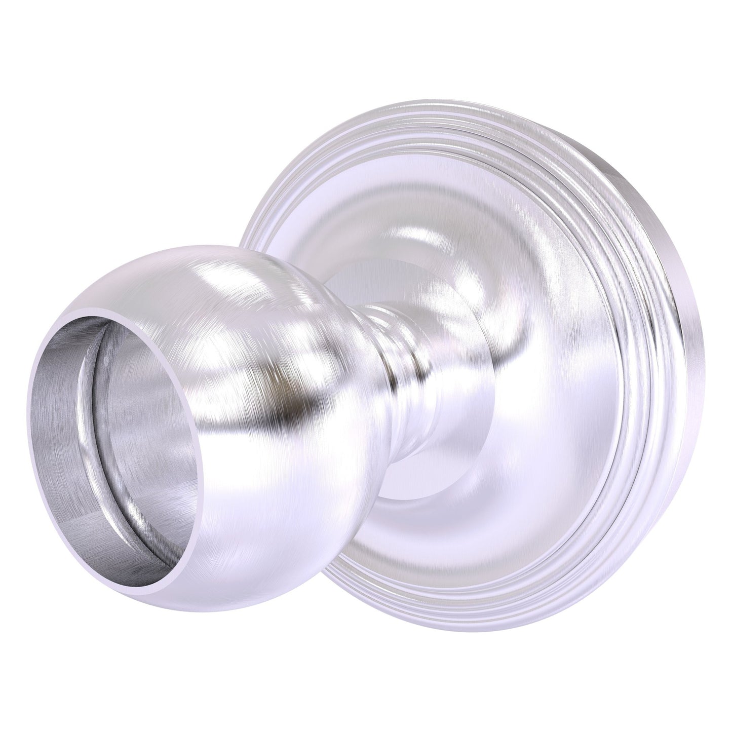 Allied Brass Prestige Regal 3" x 3" Satin Chrome Solid Brass PR-99 Shower Curtain Rod Brackets