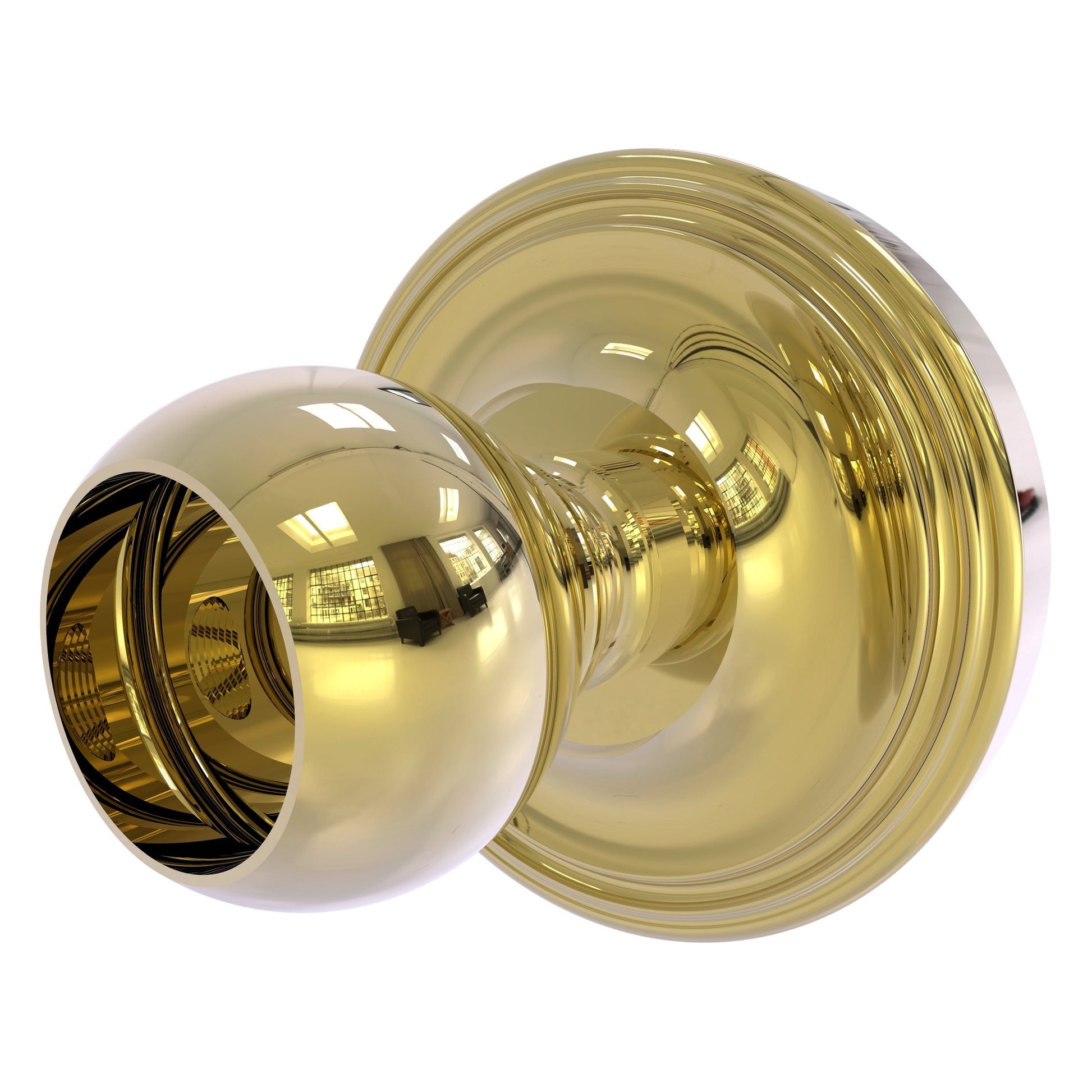 Allied Brass Prestige Regal 3" x 3" Unlacquered Brass Solid Brass PR-99 Shower Curtain Rod Brackets