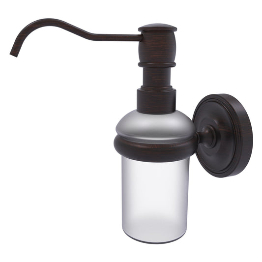 Allied Brass Prestige Regal 3" x 3" Venetian Bronze Solid Brass Wall-Mounted Soap Dispenser