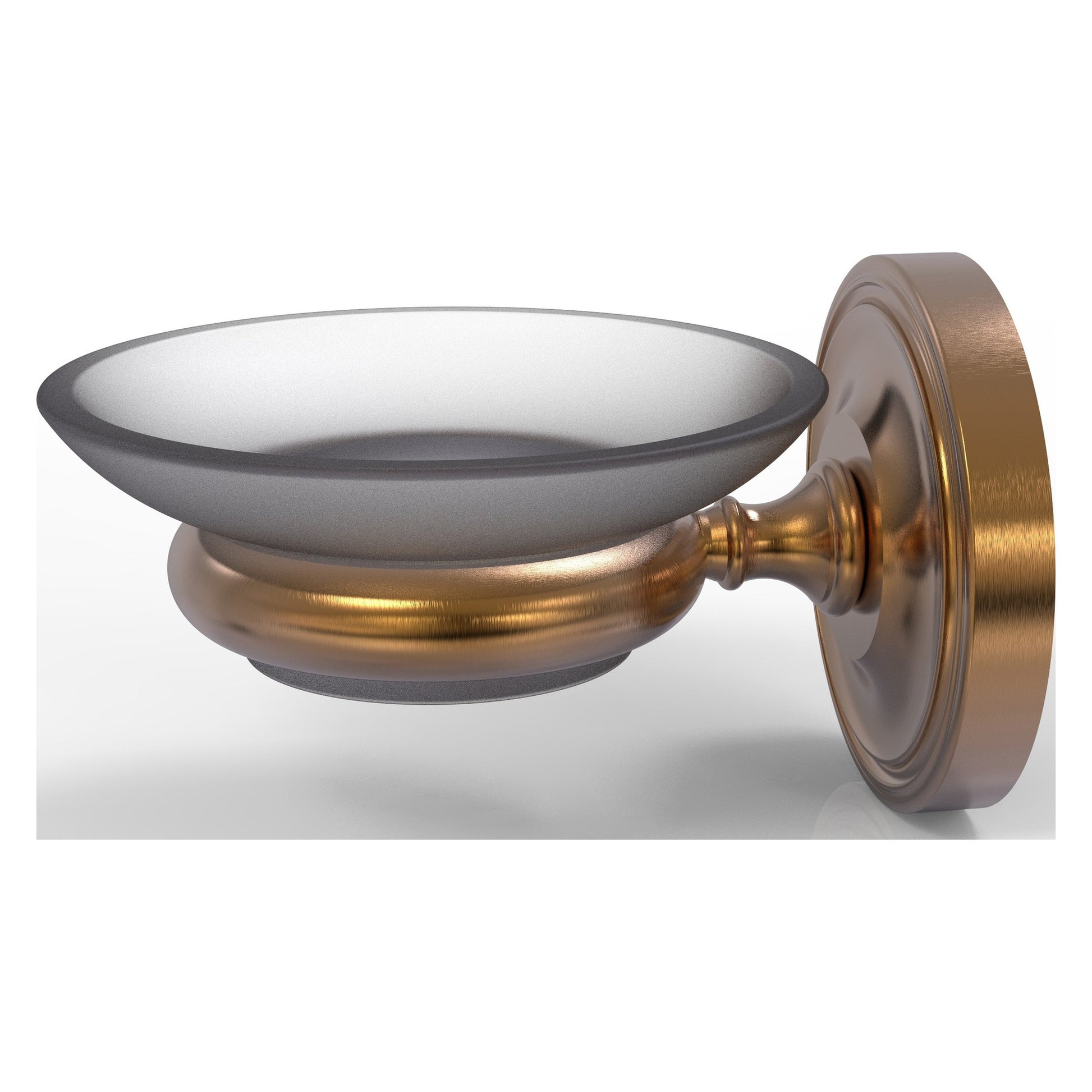 Allied Brass Prestige Regal 3" x 4.5" Brushed Bronze Solid Brass Wall-Mounted Soap Dish