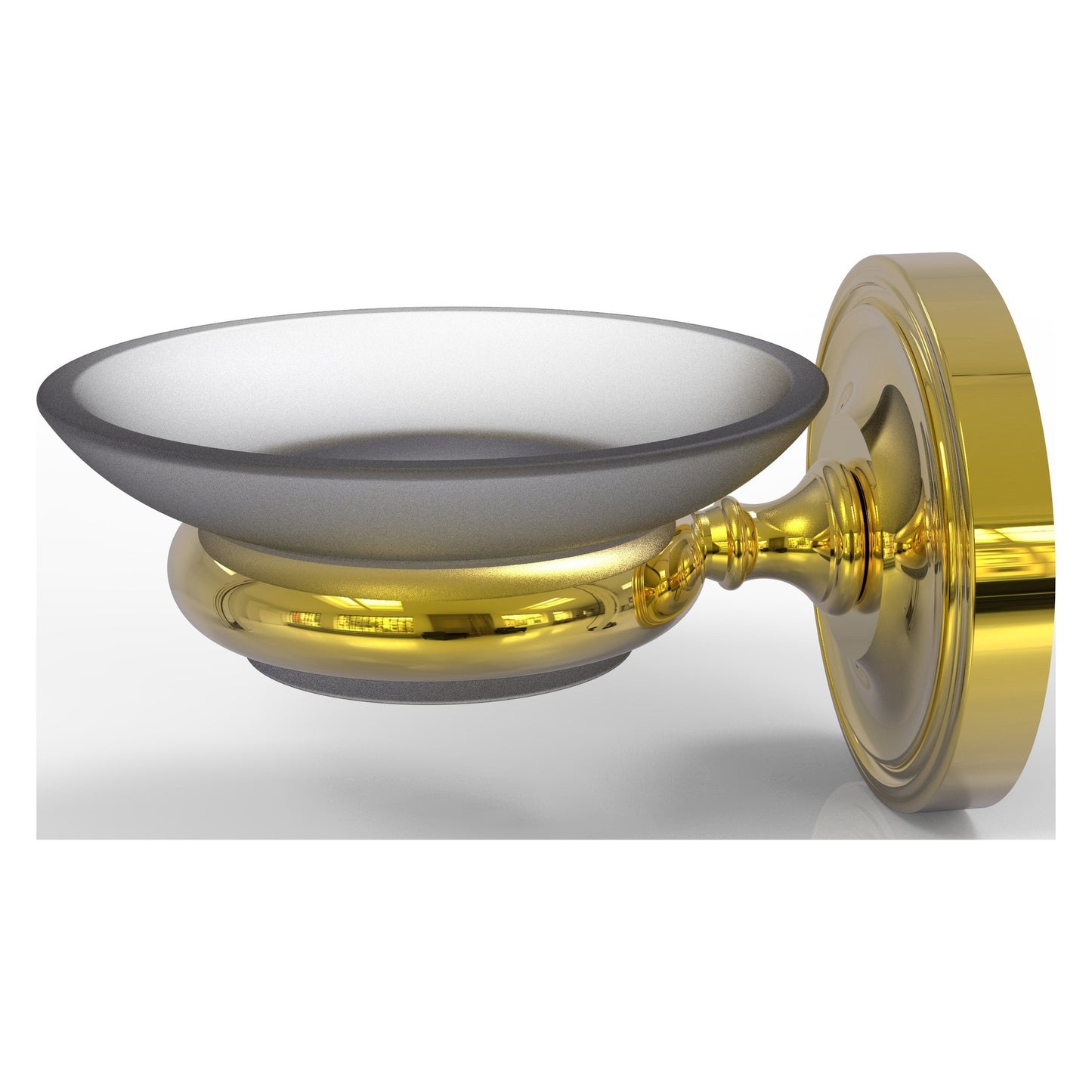 Allied Brass Prestige Regal 3" x 4.5" Polished Brass Solid Brass Wall-Mounted Soap Dish