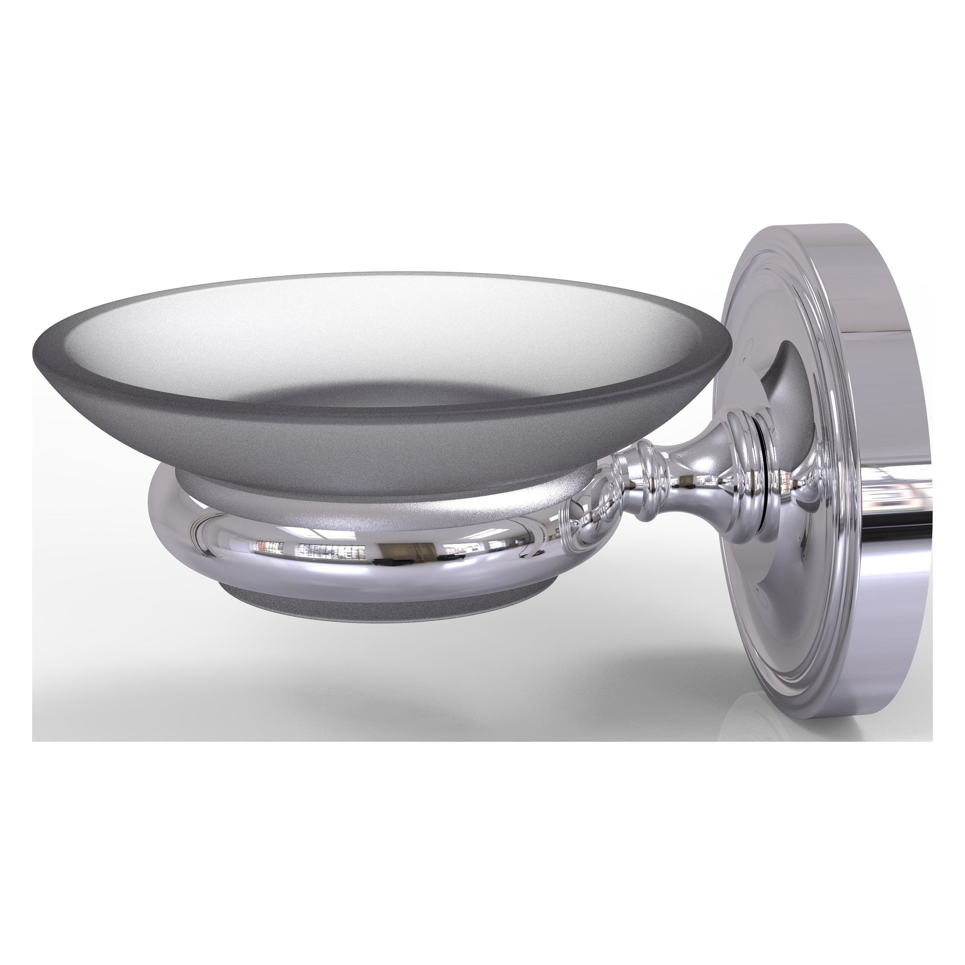 Allied Brass Prestige Regal 3" x 4.5" Polished Chrome Solid Brass Wall-Mounted Soap Dish