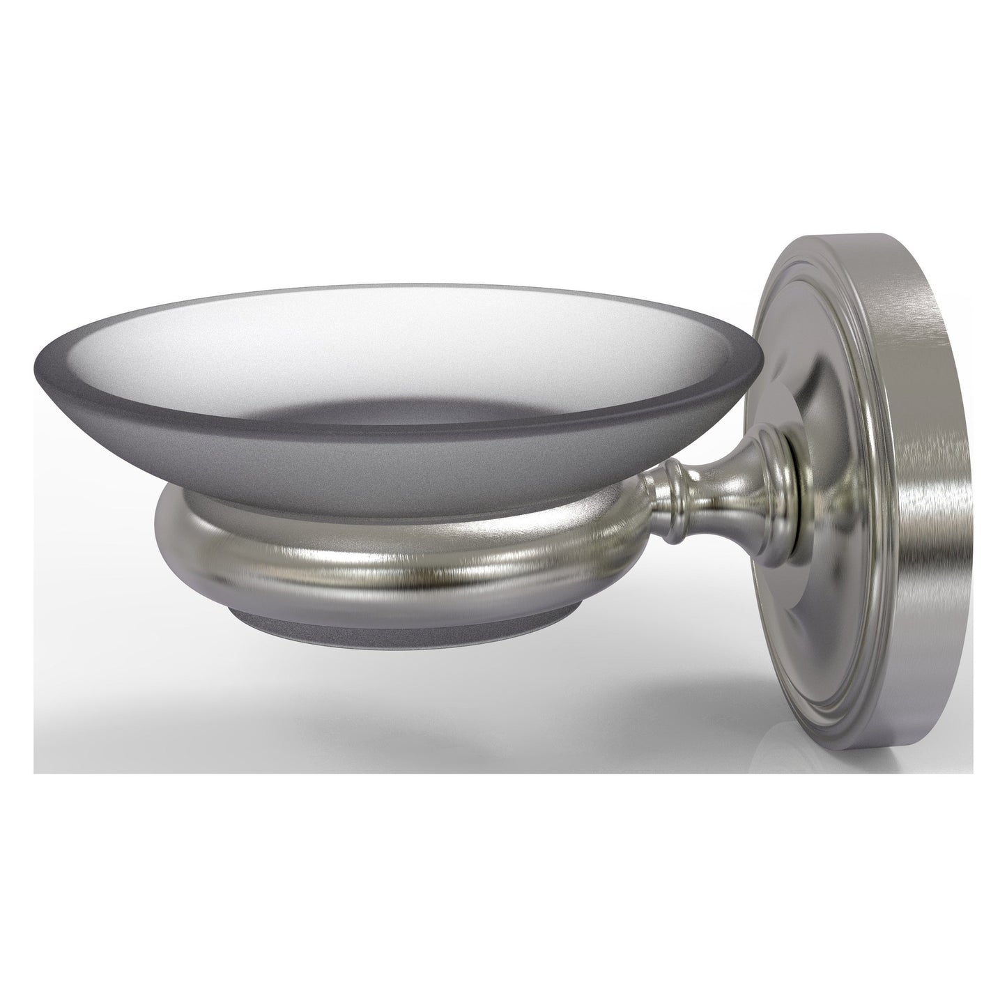 Allied Brass Prestige Regal 3" x 4.5" Satin Nickel Solid Brass Wall-Mounted Soap Dish