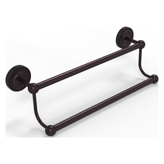 Allied Brass Prestige Regal 30" x 33" Antique Bronze Solid Brass 30-Inch Double Towel Bar