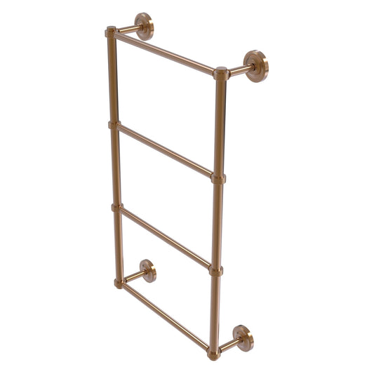 Allied Brass Prestige Regal 30" x 5.4" Brushed Bronze Solid Brass 4-Tier 30 Inch Ladder Towel Bar With Grooved Detail