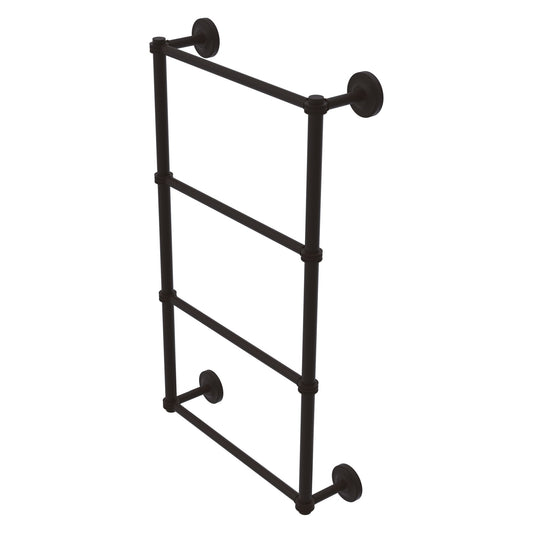 Allied Brass Prestige Regal 30" x 5.4" Oil Rubbed Bronze Solid Brass 4-Tier 30 Inch Ladder Towel Bar With Dotted Detail