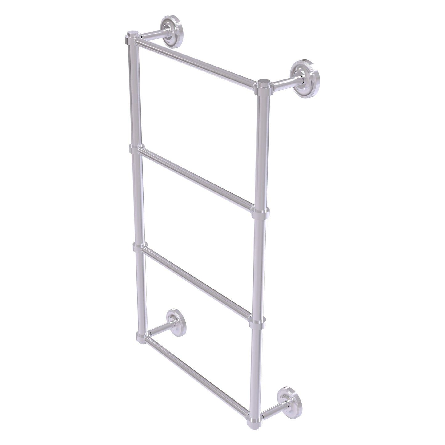 Allied Brass Prestige Regal 30" x 5.4" Satin Chrome Solid Brass 4-Tier 30 Inch Ladder Towel Bar