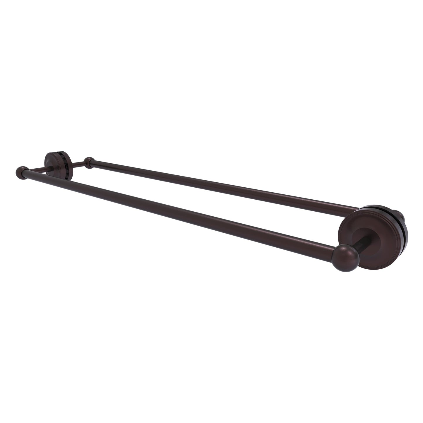 Allied Brass Prestige Regal 33" x 7.8" Antique Bronze Solid Brass 30-Inch Back-to-Back Shower Door Towel Bar