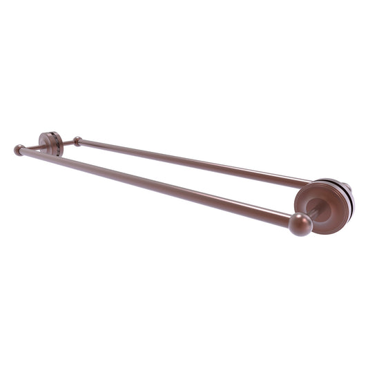 Allied Brass Prestige Regal 33" x 7.8" Antique Copper Solid Brass 30-Inch Back-to-Back Shower Door Towel Bar