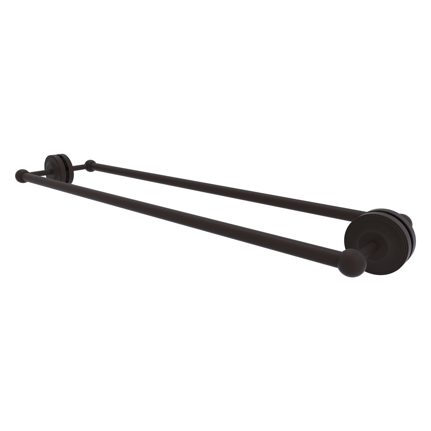 Allied Brass Prestige Regal 33" x 7.8" Oil Rubbed Bronze Solid Brass 30-Inch Back-to-Back Shower Door Towel Bar