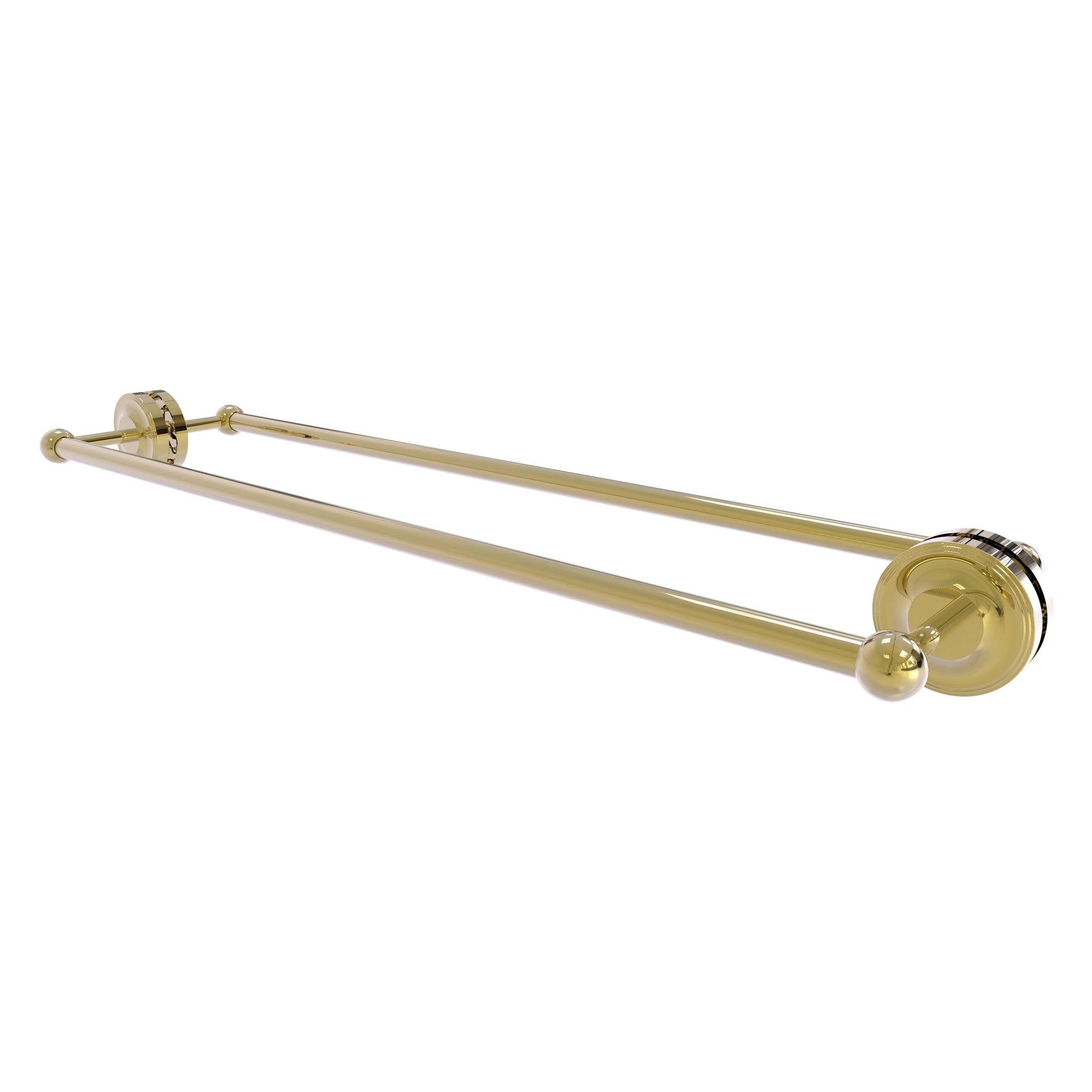 Allied Brass Prestige Regal 33" x 7.8" Unlacquered Brass Solid Brass 30-Inch Back-to-Back Shower Door Towel Bar