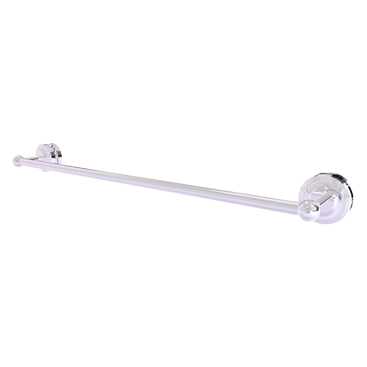 Allied Brass Prestige Regal 33" x N/A" Polished Chrome Solid Brass 30-Inch Shower Door Towel Bar