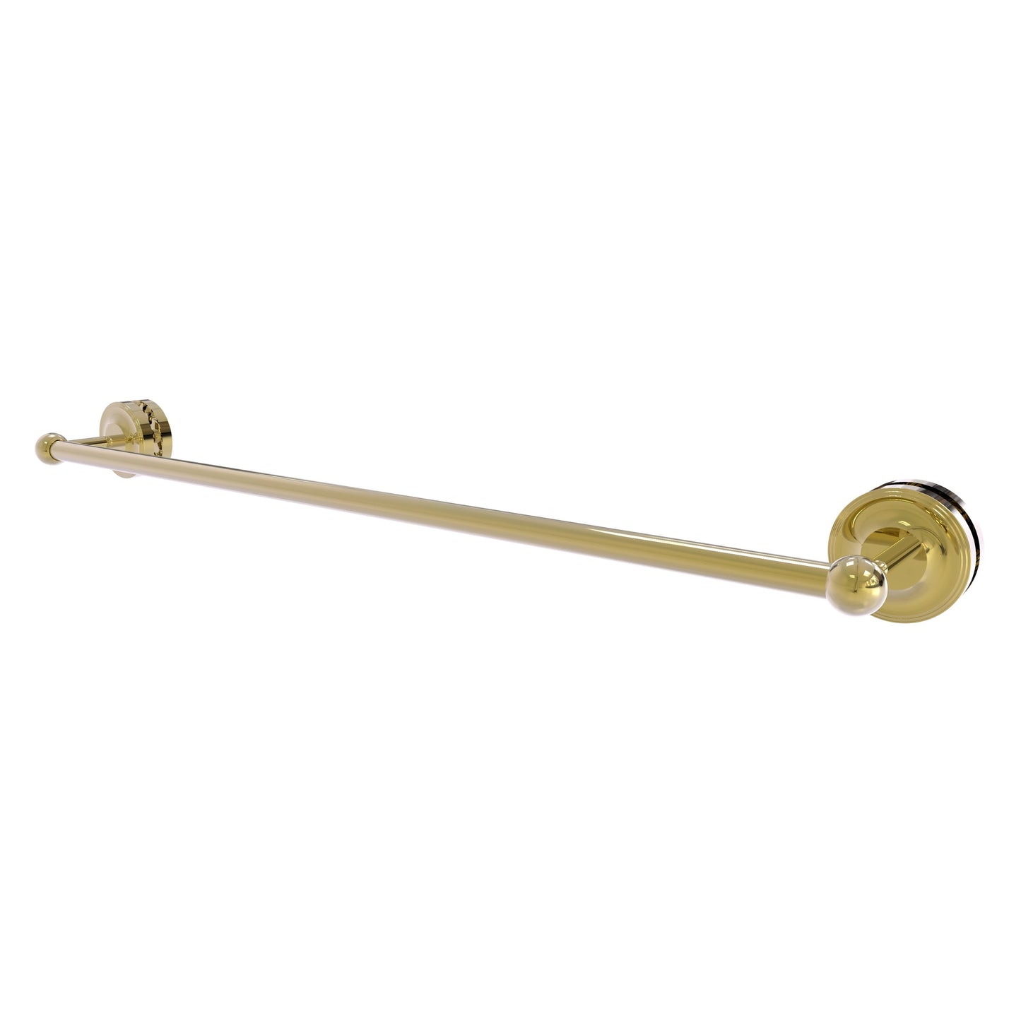 Allied Brass Prestige Regal 33" x N/A" Unlacquered Brass Solid Brass 30-Inch Shower Door Towel Bar