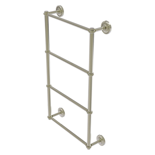Allied Brass Prestige Regal 36" x 5.4" Polished Nickel Solid Brass 4-Tier 36 Inch Ladder Towel Bar With Twisted Detail