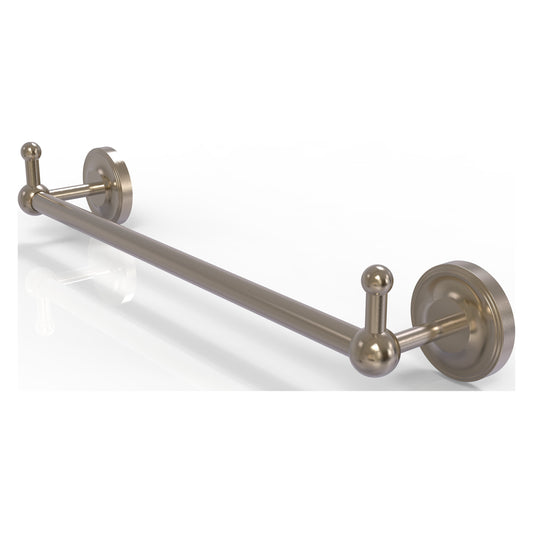 Allied Brass Prestige Regal 38.25" x 3.8" Antique Pewter Solid Brass 36-Inch Towel Bar With Integrated Hooks