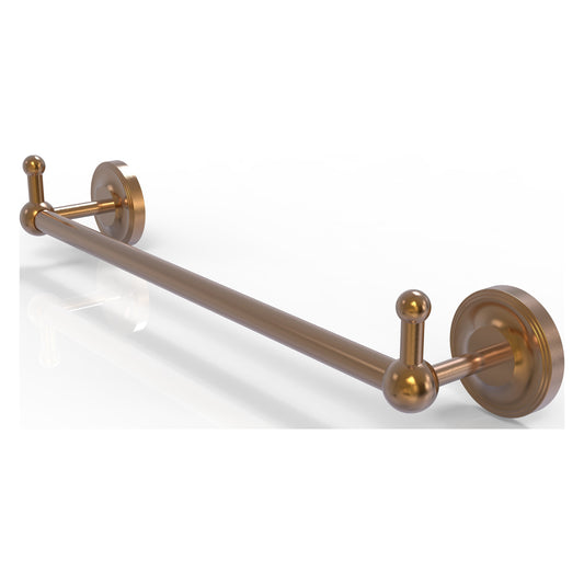 Allied Brass Prestige Regal 38.25" x 3.8" Brushed Bronze Solid Brass 36-Inch Towel Bar With Integrated Hooks