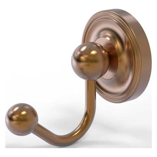 Allied Brass Prestige Regal 3.1" x 4.4" Brushed Bronze Solid Brass Robe Hook