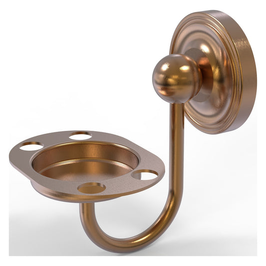 Allied Brass Prestige Regal 4.5" x 3.5" Brushed Bronze Solid Brass Tumbler and Toothbrush Holder