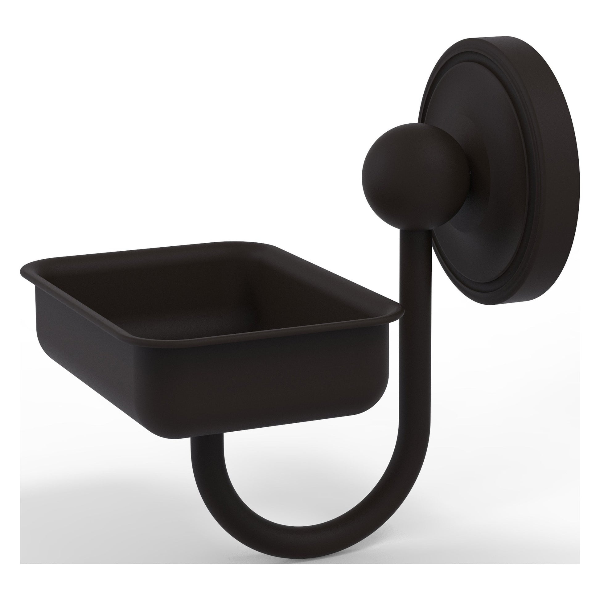 Allied Brass Prestige Regal 4.5" x 3.5" Oil Rubbed Bronze Solid Brass Wall-Mounted Soap Dish