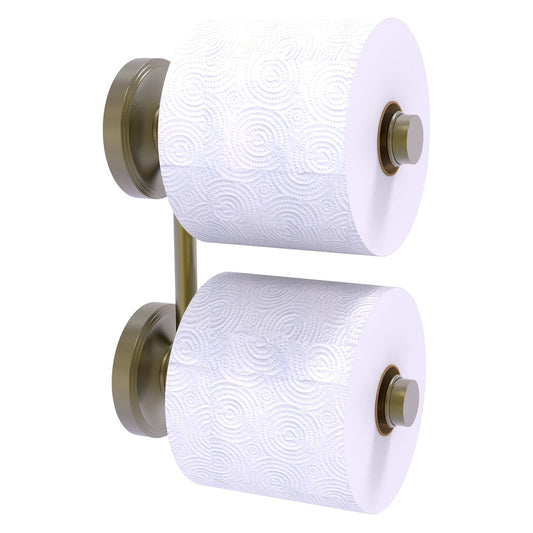 Allied Brass Prestige Regal 6.4" x 3" Antique Brass Solid Brass 2-Roll Reserve Roll Toilet Paper Holder