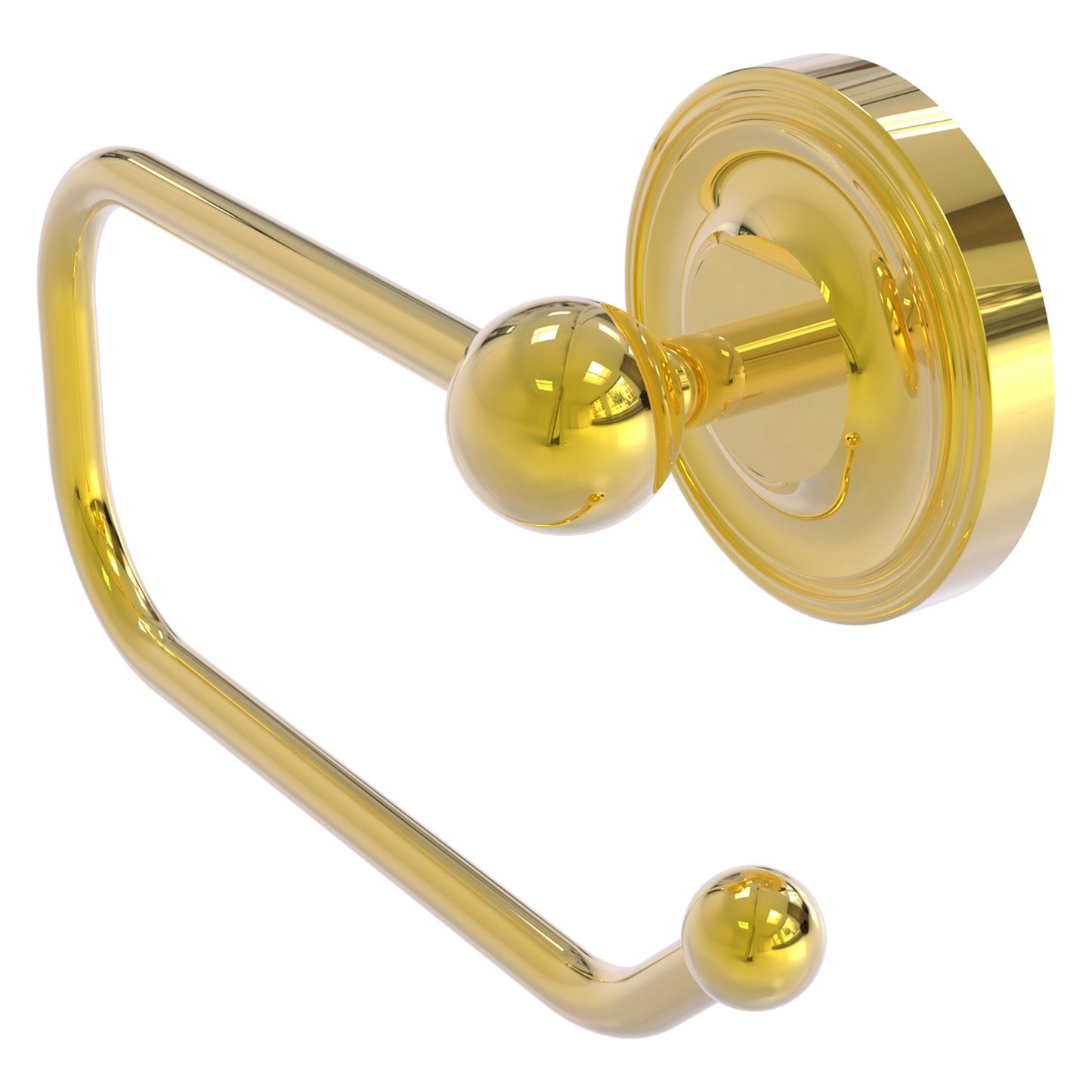 Allied Brass Prestige Regal 8" x 7" Polished Brass Solid Brass European Style Toilet Tissue Holder