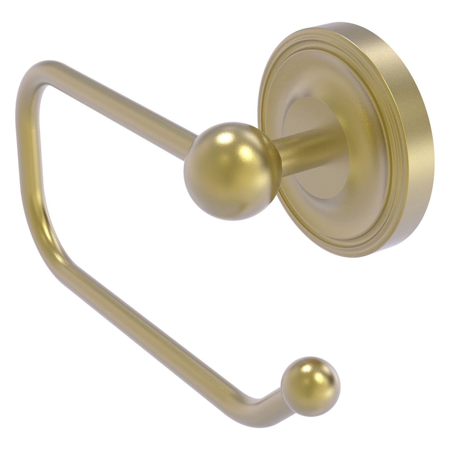 Allied Brass Prestige Regal 8" x 7" Satin Brass Solid Brass European Style Toilet Tissue Holder