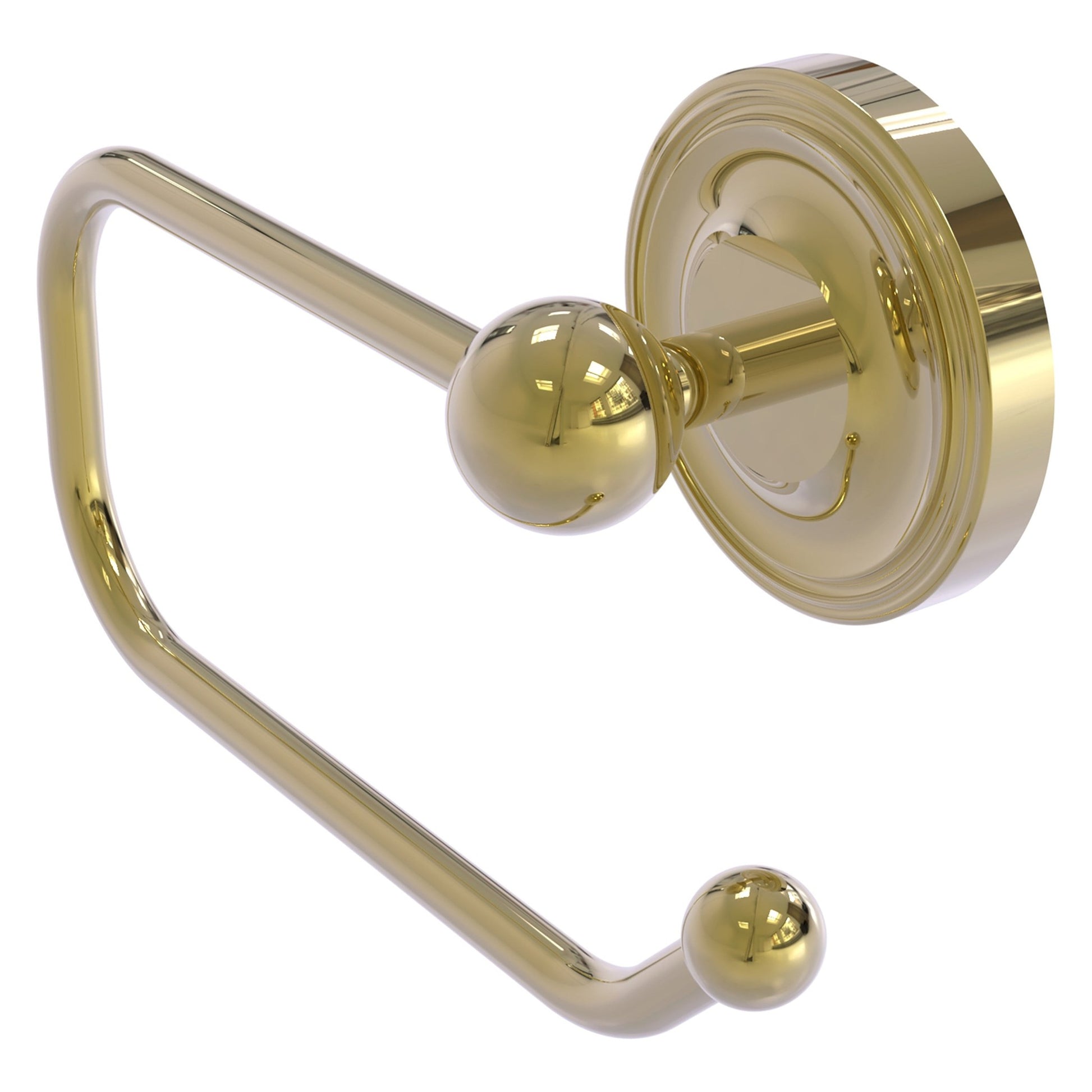 Allied Brass Prestige Regal 8" x 7" Unlacquered Brass Solid Brass European Style Toilet Tissue Holder