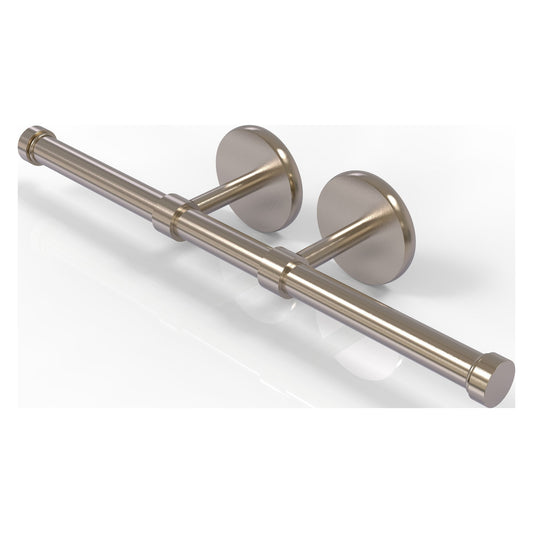 Allied Brass Prestige Skyline 14.9" x 3.6" Antique Pewter Solid Brass Double Roll Toilet Tissue Holder