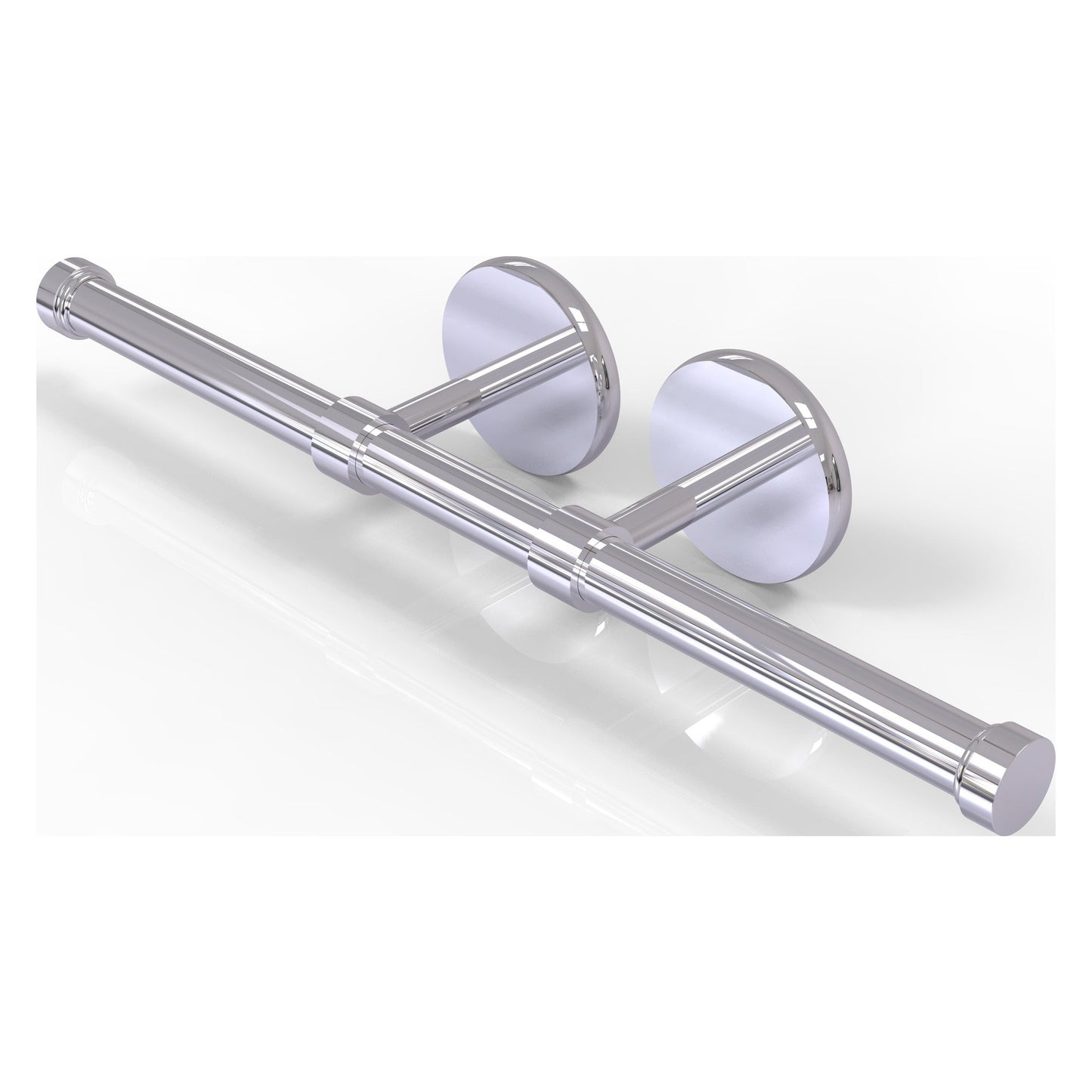 Allied Brass Prestige Skyline 14.9" x 3.6" Polished Chrome Solid Brass Double Roll Toilet Tissue Holder