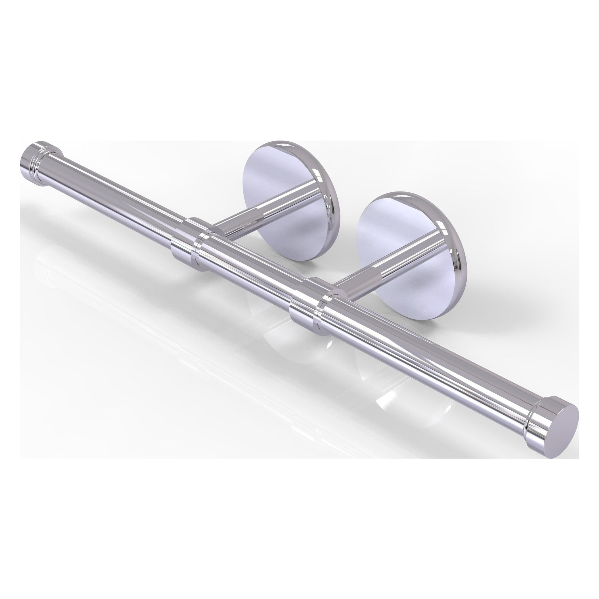 Allied Brass Prestige Skyline 14.9" x 3.6" Polished Chrome Solid Brass Double Roll Toilet Tissue Holder