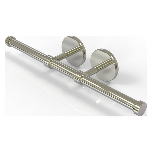 Allied Brass Prestige Skyline 14.9" x 3.6" Polished Nickel Solid Brass Double Roll Toilet Tissue Holder