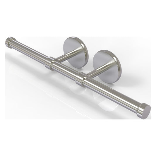 Allied Brass Prestige Skyline 14.9" x 3.6" Satin Nickel Solid Brass Double Roll Toilet Tissue Holder