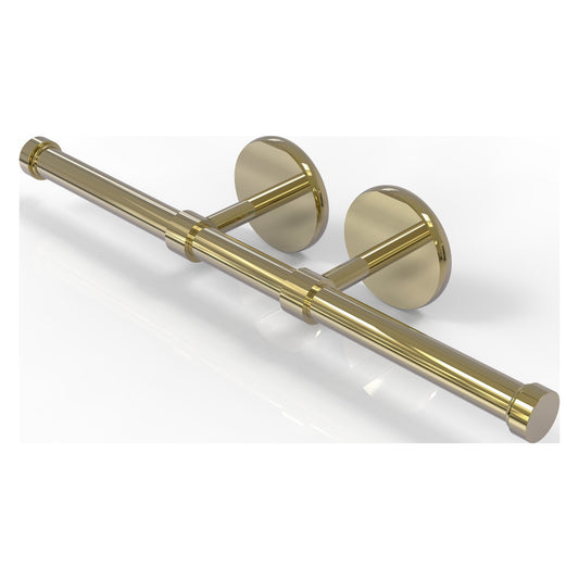 Allied Brass Prestige Skyline 14.9" x 3.6" Unlacquered Brass Solid Brass Double Roll Toilet Tissue Holder