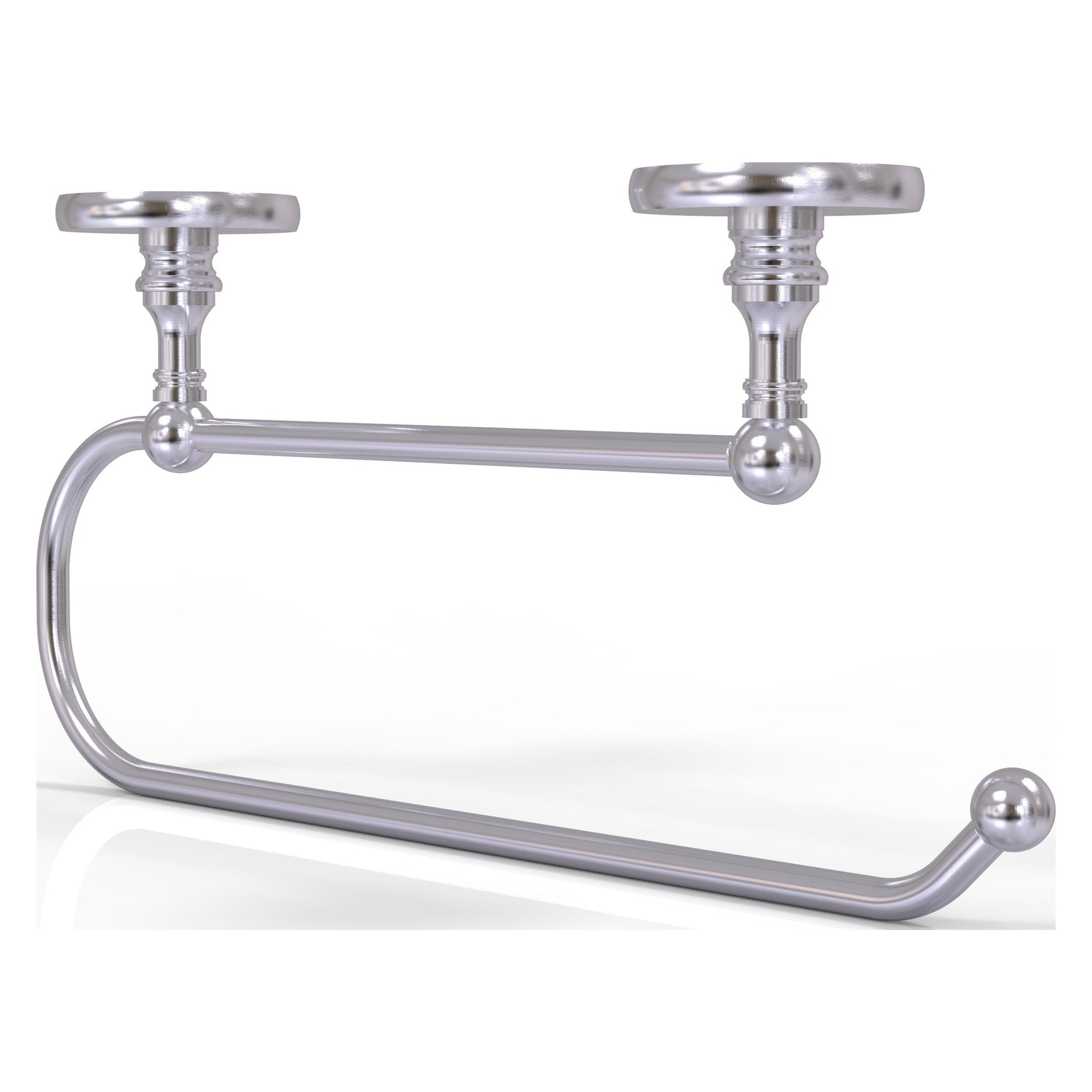 Allied Brass Prestige Skyline 15" x 2.5" Satin Chrome Solid Brass Under Cabinet Paper Towel Holder