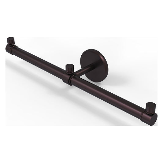 Allied Brass Prestige Skyline 15" x 3.5" Antique Bronze Solid Brass 2-Arm Guest Towel Holder