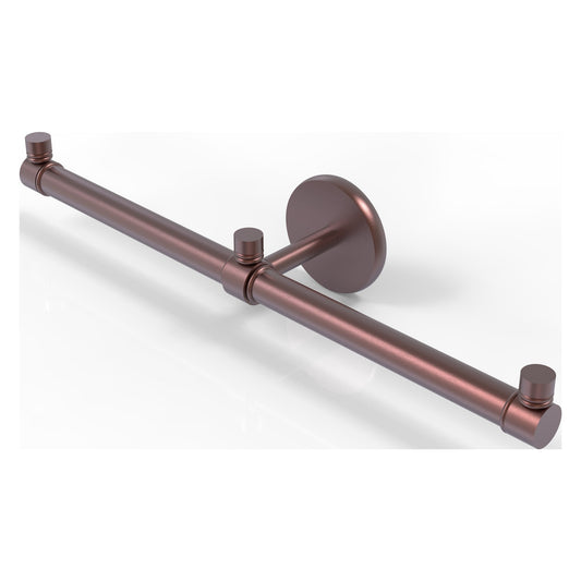 Allied Brass Prestige Skyline 15" x 3.5" Antique Copper Solid Brass 2-Arm Guest Towel Holder