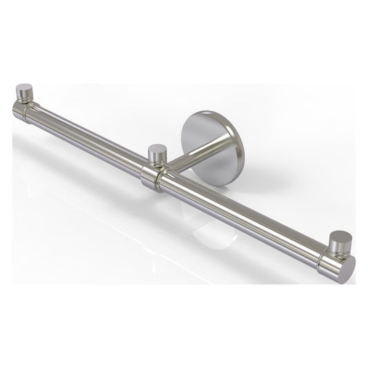 Allied Brass Prestige Skyline 15" x 3.5" Satin Nickel Solid Brass 2-Arm Guest Towel Holder