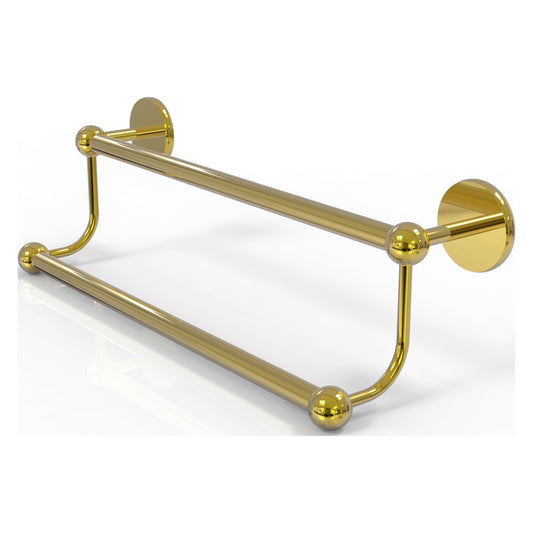 Allied Brass Prestige Skyline 18" x 21" Polished Brass Solid Brass Double Towel Bar